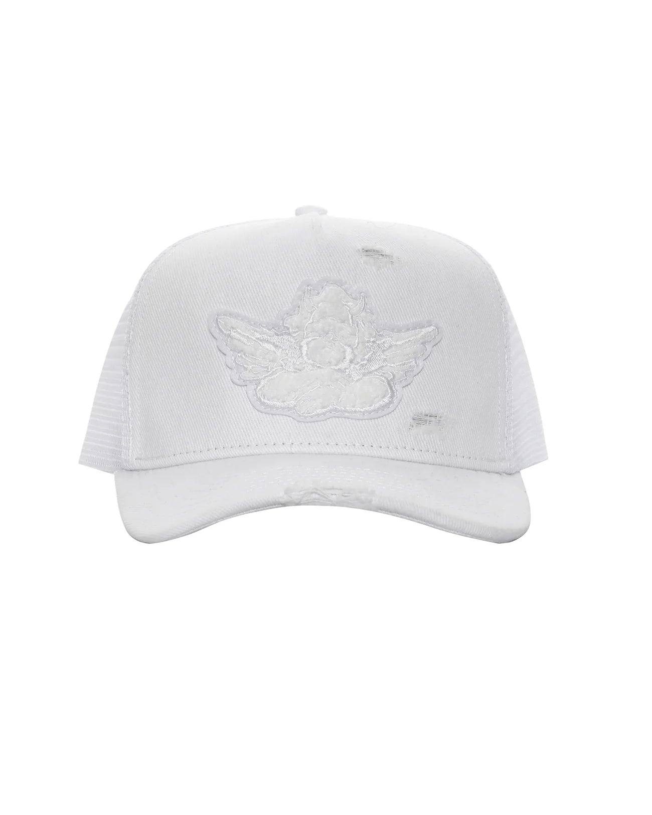 White Denim Trucker Hat - ONFEMME By Lindsey's Kloset