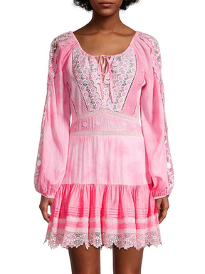Chelie Embroidered Dress - ONFEMME By Lindsey's Kloset