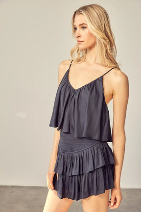 Tiered Ruffle Romper - ONFEMME By Lindsey's Kloset