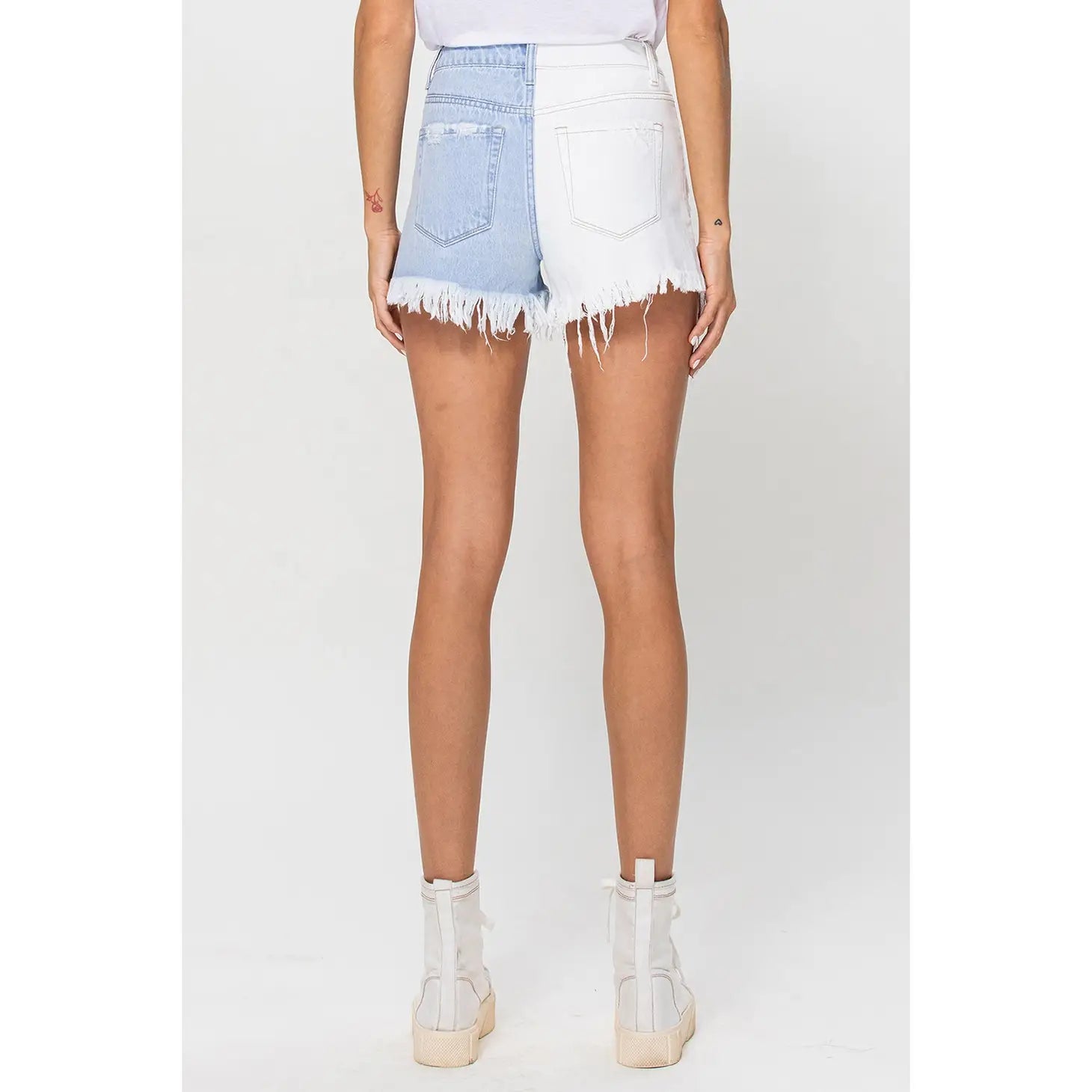 Half and Half Jean Shorts - ONFEMME By Lindsey's Kloset