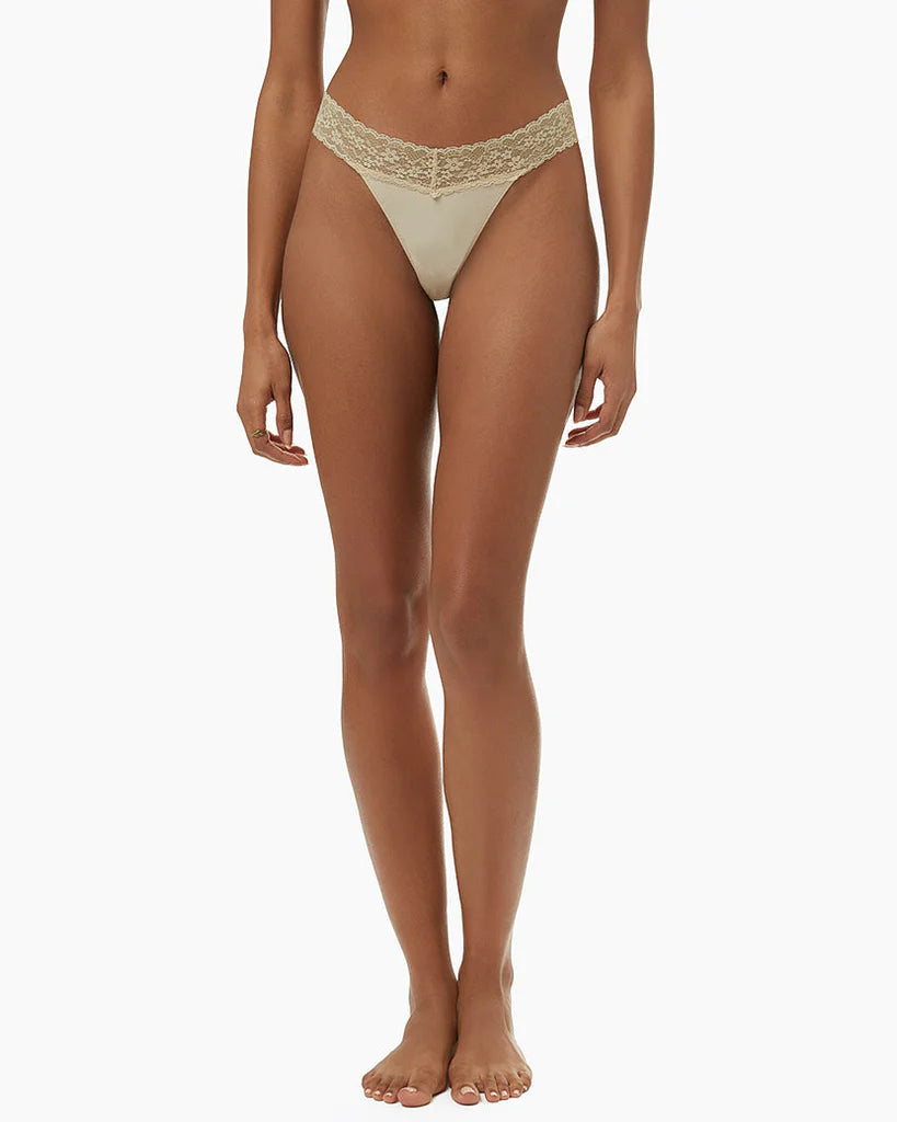 Lace Thong - Sand - ONFEMME By Lindsey's Kloset