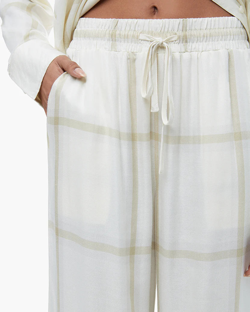 Flannel Button-Up Oversized Plaid Set - ONFEMME By Lindsey's Kloset