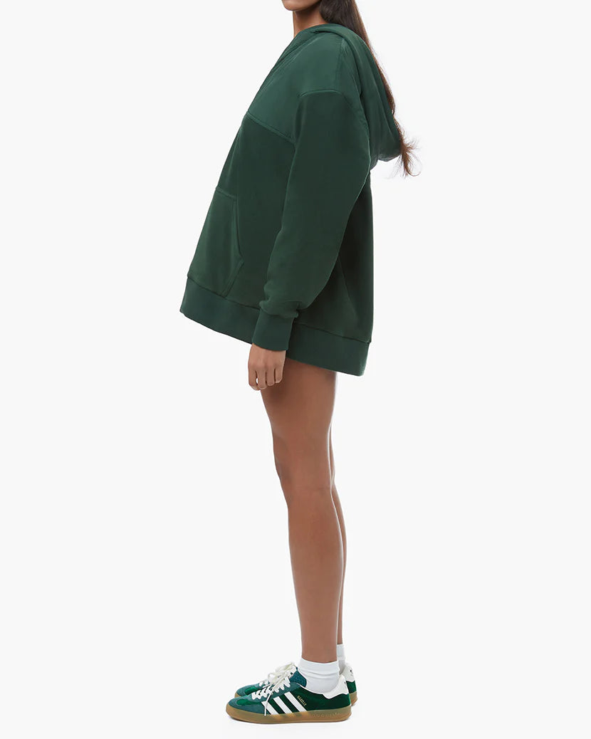 Polar Fleece Nylon Half-Zip Hoodie - ONFEMME By Lindsey's Kloset