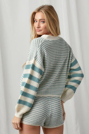 Kaia Striped Sweater - ONFEMME By Lindsey's Kloset