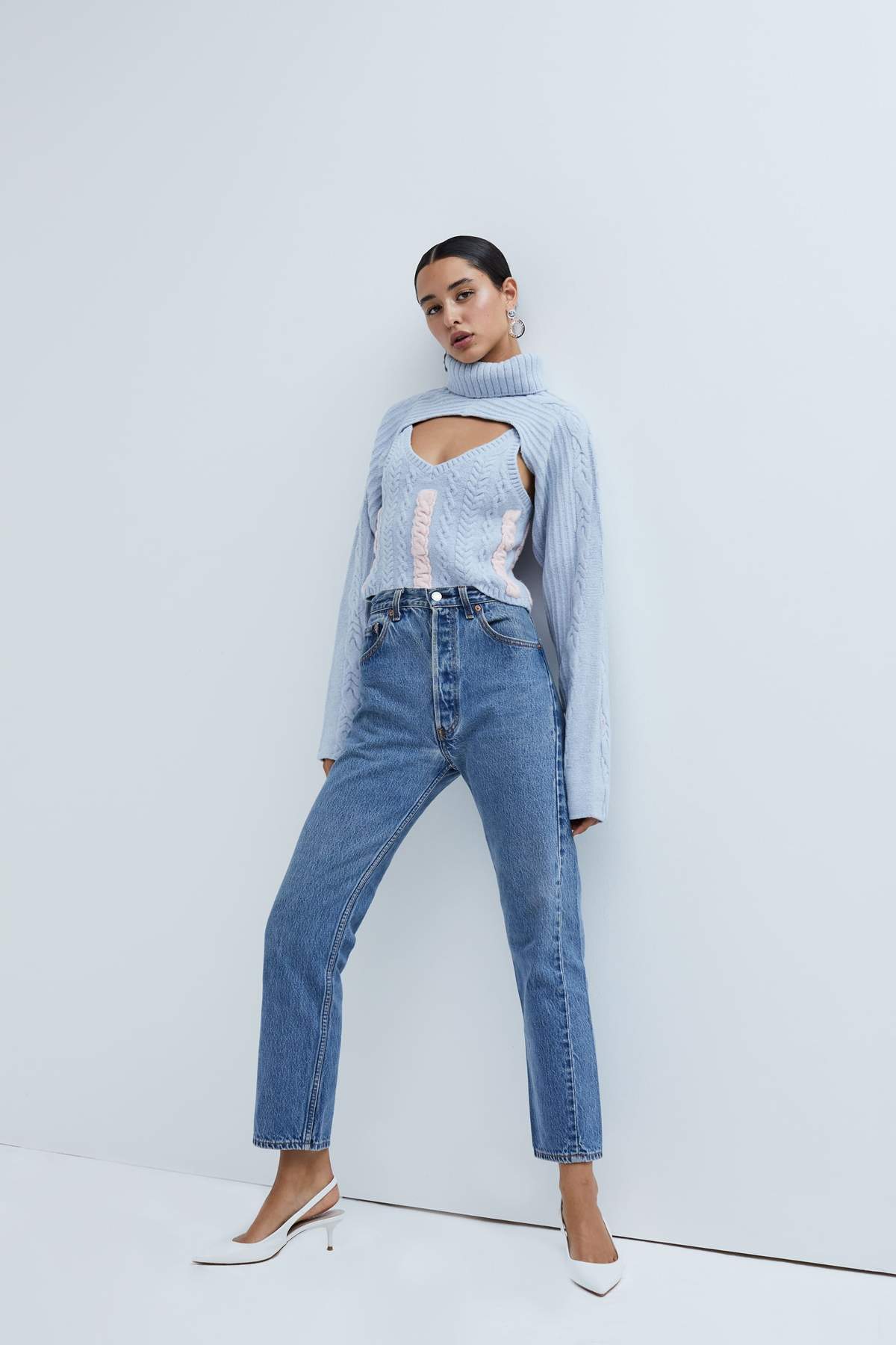 PAIGE LAYERED TURTLENECK SWEATER - ONFEMME By Lindsey's Kloset