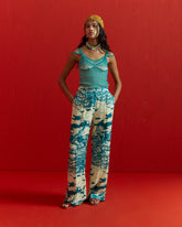 Hawaii Print Palazzo Trousers - ONFEMME By Lindsey's Kloset