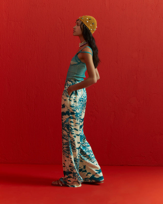 Hawaii Print Palazzo Trousers - ONFEMME By Lindsey's Kloset