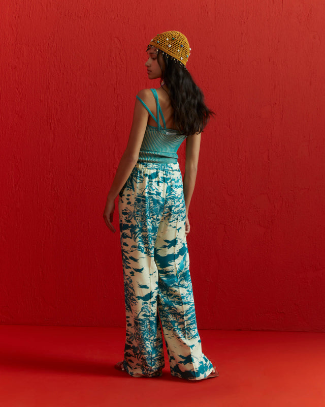 Hawaii Print Palazzo Trousers - ONFEMME By Lindsey's Kloset