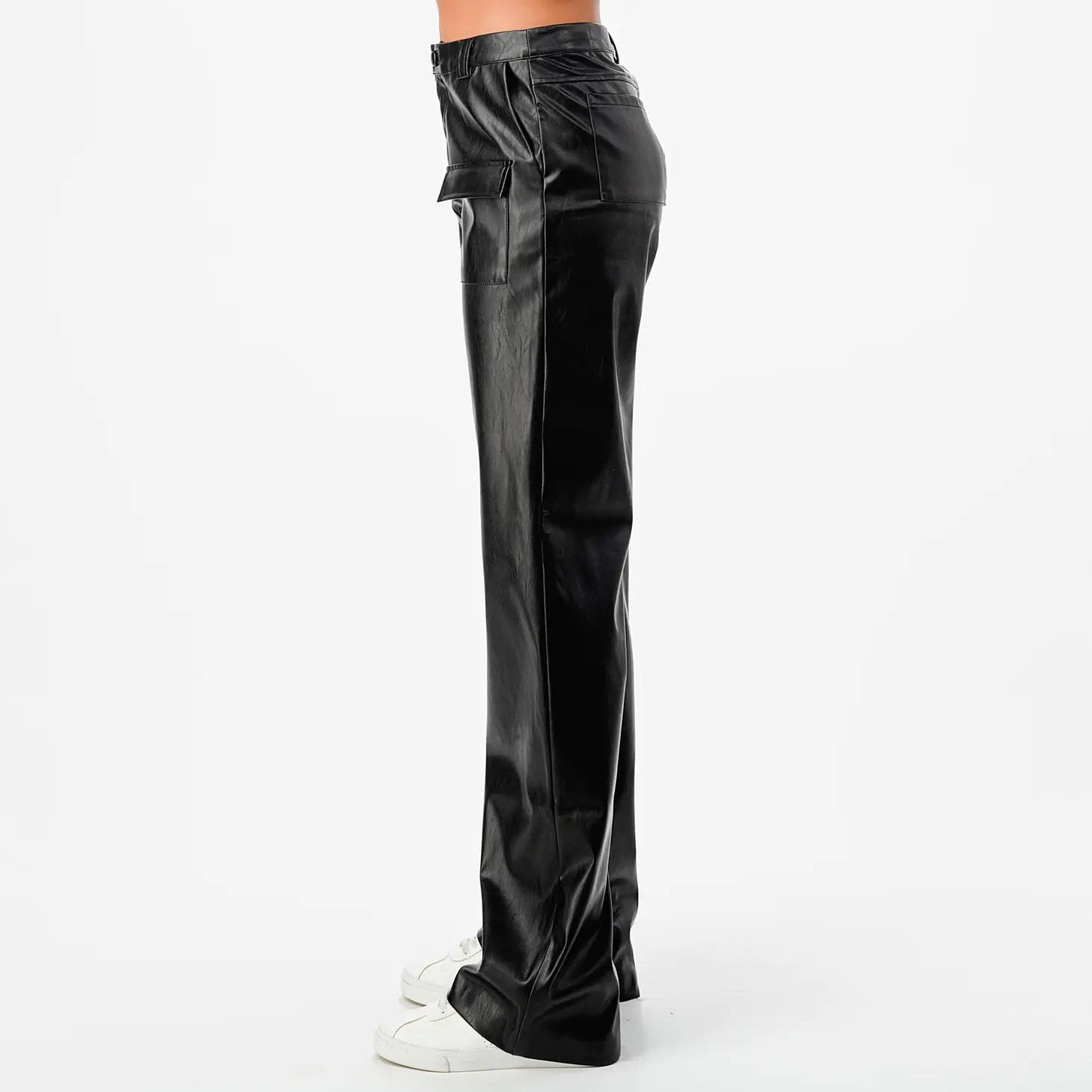 Faux Leather Utility Pant - ONFEMME By Lindsey's Kloset