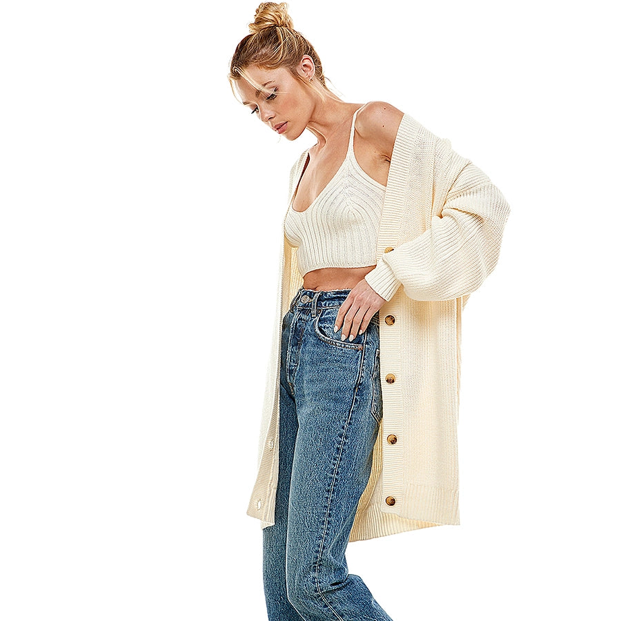 Cozy Cardigan & Bralette Set - ONFEMME By Lindsey's Kloset