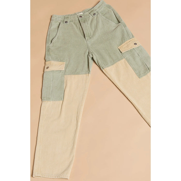 Colorblock Cargo Pant - ONFEMME By Lindsey's Kloset