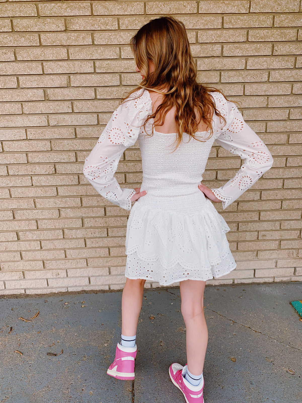 Summer Eyelet Dress - ONFEMME By Lindsey's Kloset