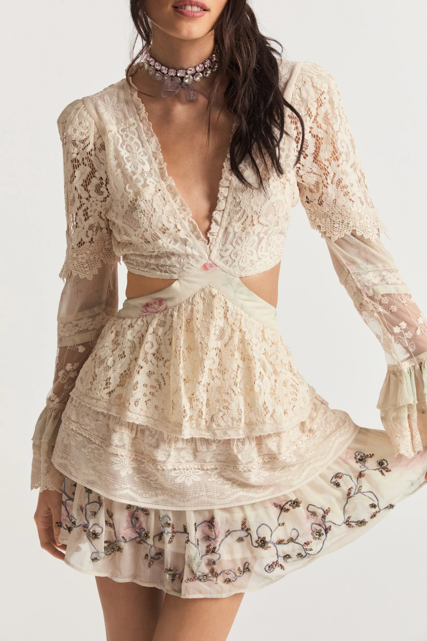 Karine Mini Dress - Magnolia Tea - ONFEMME By Lindsey's Kloset