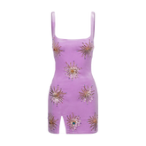 Callie Velvet Mini Dress - Lilac - ONFEMME By Lindsey's Kloset