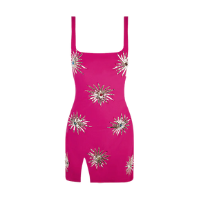 Callie Lyrca Mini Dress - Fuschia - ONFEMME By Lindsey's Kloset