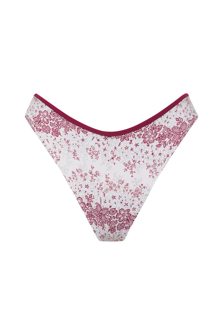 Enzo Floral Cheeky Bikini Bottom - ONFEMME By Lindsey's Kloset