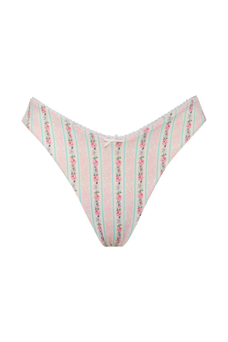 Enzo Floral Cheeky Bikini Bottom - ONFEMME By Lindsey's Kloset