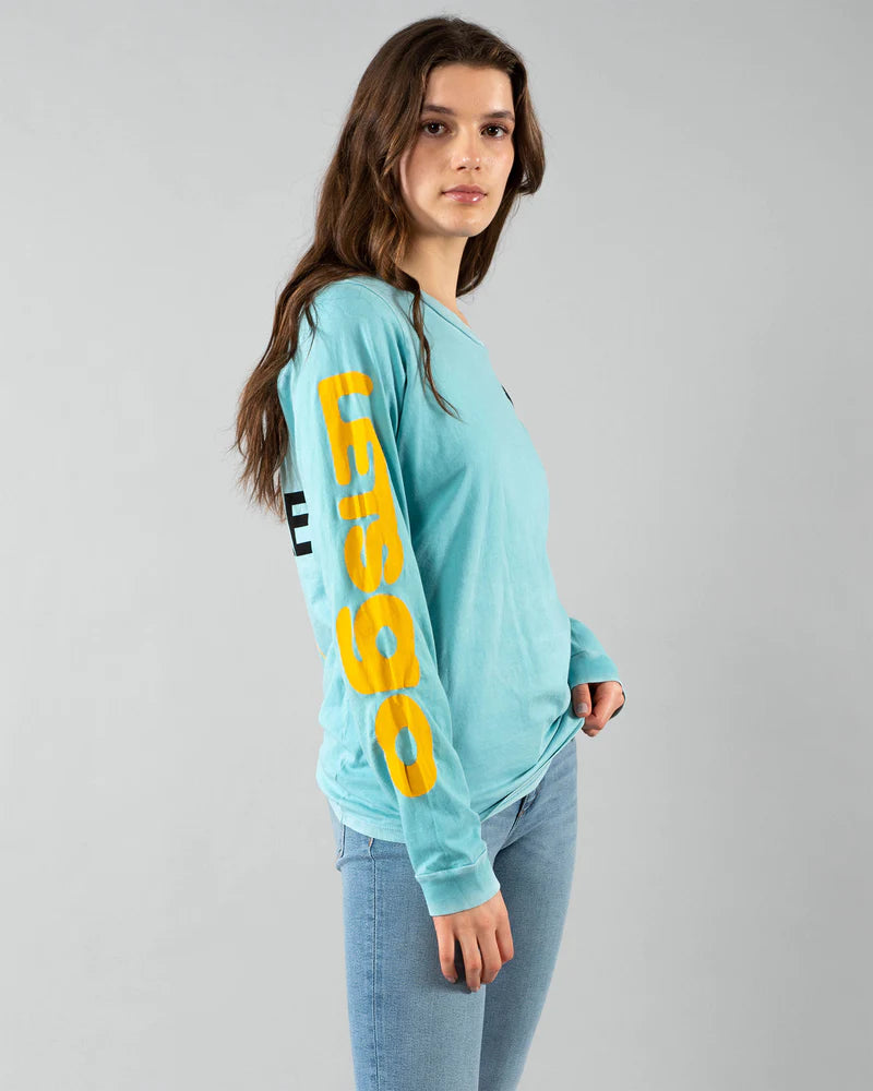 FREECITY Life Nature Love Long Sleeve Tee - Pool Blue - ONFEMME By Lindsey's Kloset