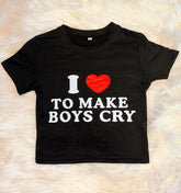 Boys Cry Baby Tee - Big Font - ONFEMME By Lindsey's Kloset