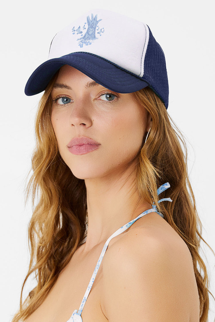 Daisy Trucker Hat - ONFEMME By Lindsey's Kloset