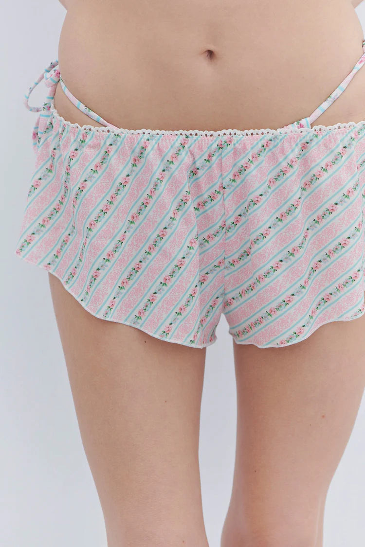 Flora Floral Lace Short - ONFEMME By Lindsey's Kloset