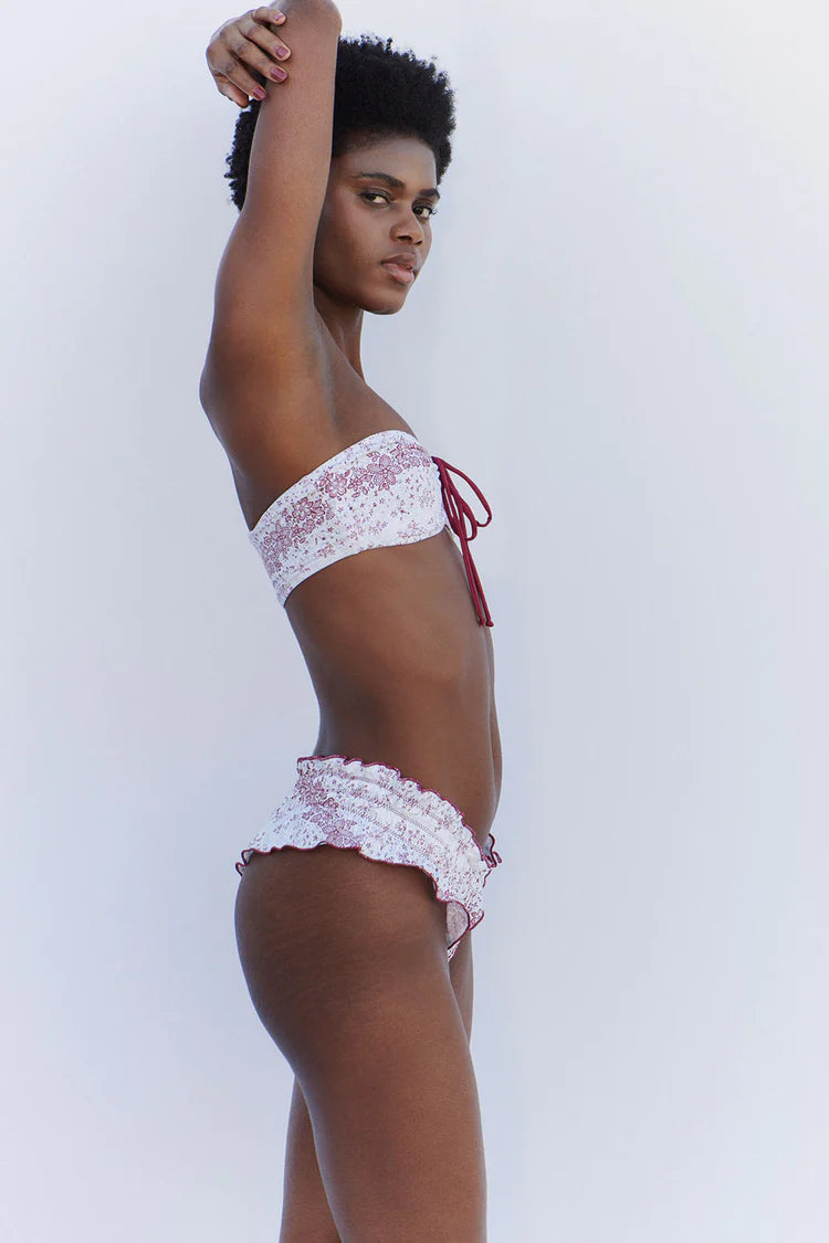 Meredith Floral Bandeau Bikini Top - ONFEMME By Lindsey's Kloset