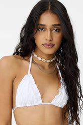 Tia Eyelet Triangle Bikini Top - ONFEMME By Lindsey's Kloset