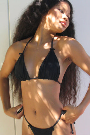 Tia Ribbed Triangle Bikini Top - ONFEMME By Lindsey's Kloset