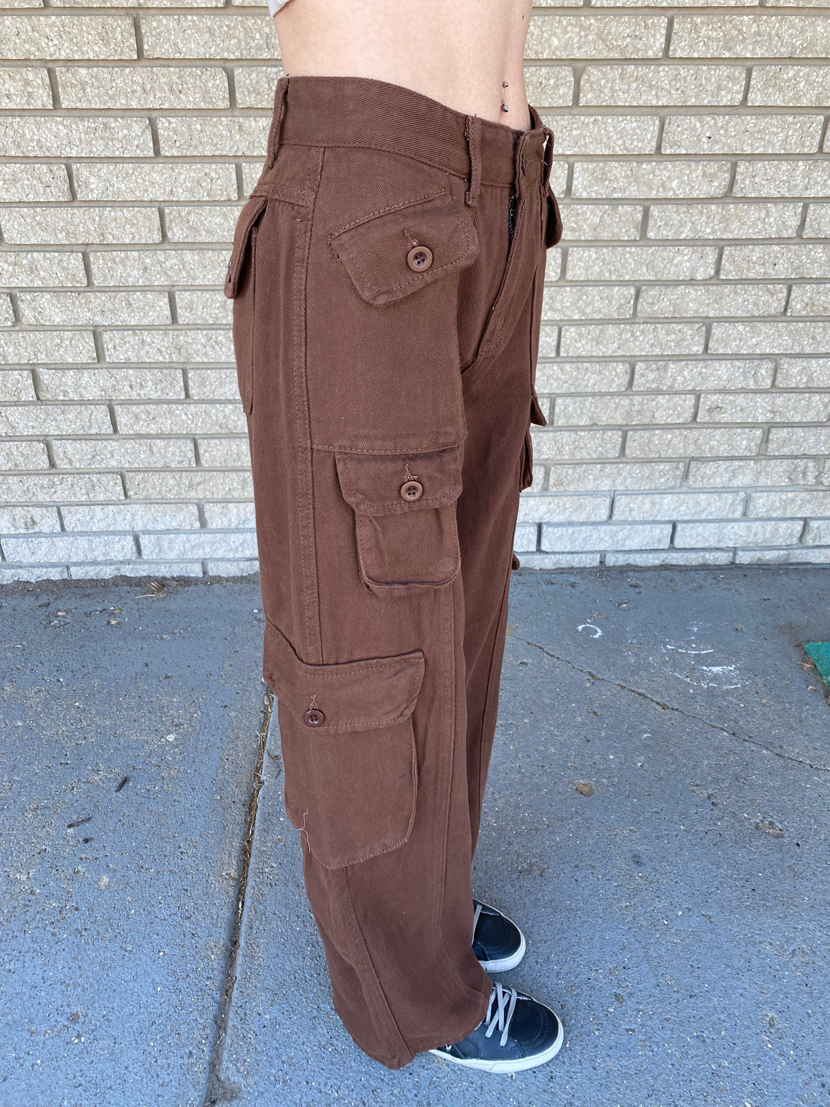 Kim Cargo Pant - Brown - ONFEMME By Lindsey's Kloset