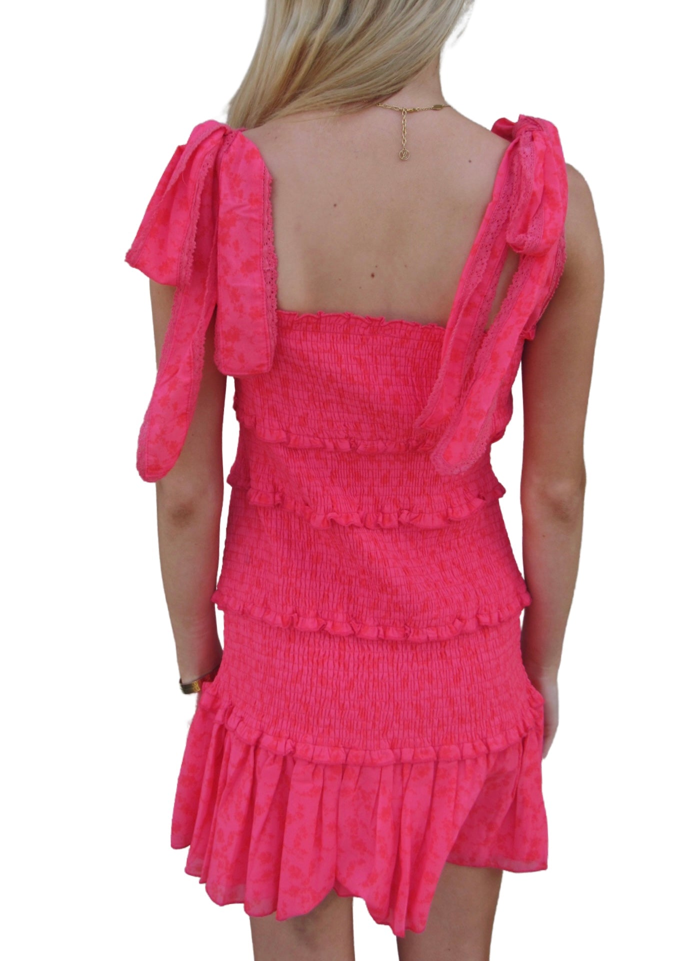 Pink Rose Midi Dress - ONFEMME By Lindsey's Kloset