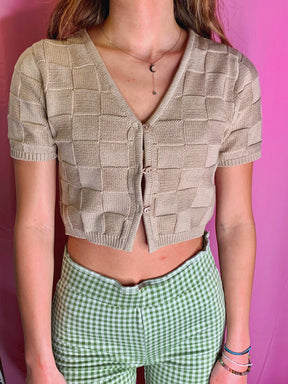 KNIT BUTTON UP TOP - ONFEMME By Lindsey's Kloset
