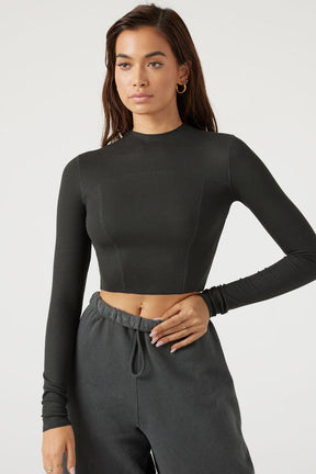 CONTRAST STITCH LONG SLEEVE - ONFEMME By Lindsey's Kloset