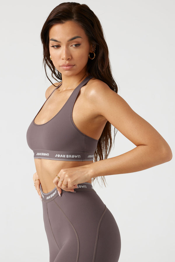 THE SPORTS BRA - SUEDED MAUVE - ONFEMME By Lindsey's Kloset