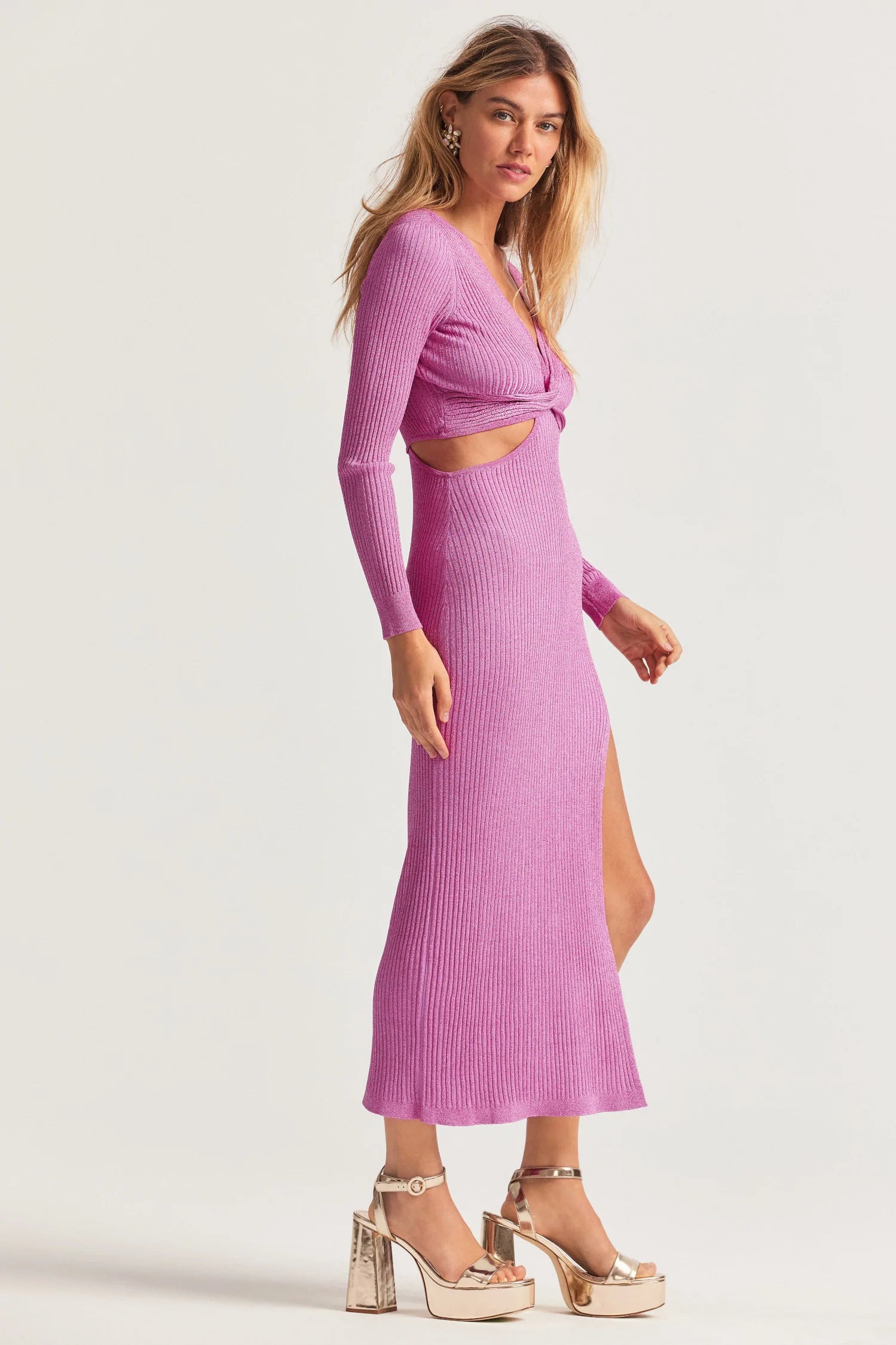 Bernette Midi Dress - Orchid Sparkle - ONFEMME By Lindsey's Kloset