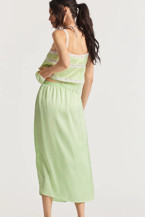 Aimee Midi Skirt - Lime - ONFEMME By Lindsey's Kloset