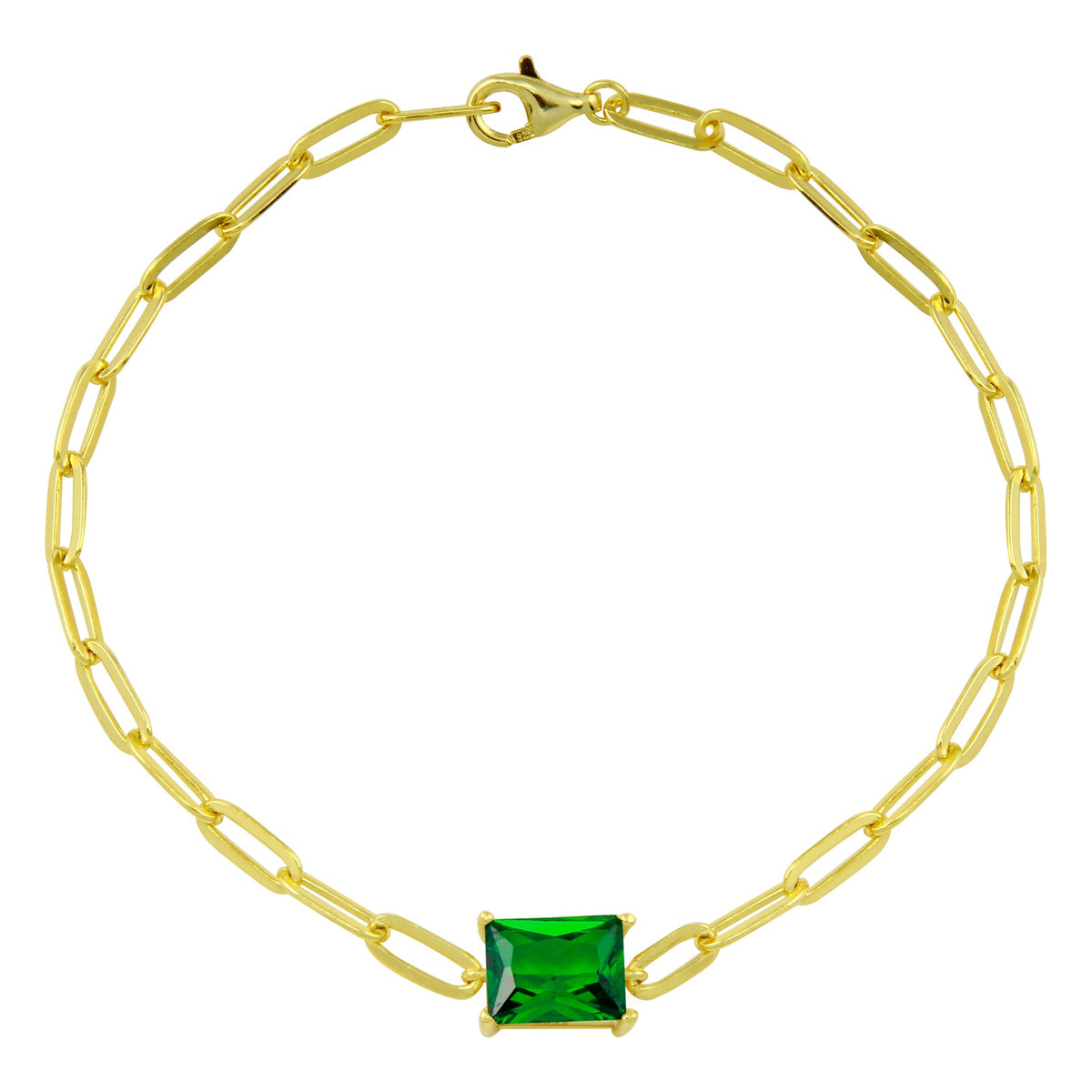 Stone Paperclip Bracelet - ONFEMME By Lindsey's Kloset