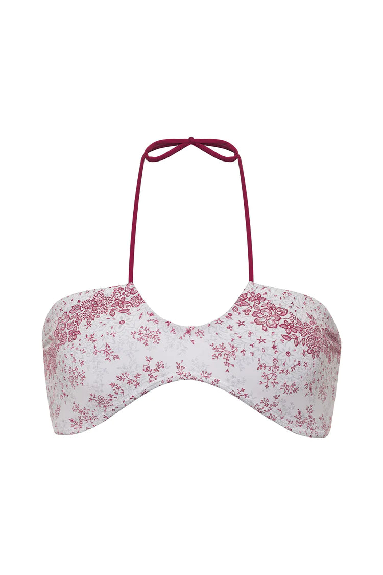 Meredith Floral Bandeau Bikini Top - ONFEMME By Lindsey's Kloset