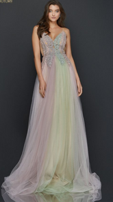 Pearl Beaded Long Prom Gown - ONFEMME By Lindsey's Kloset