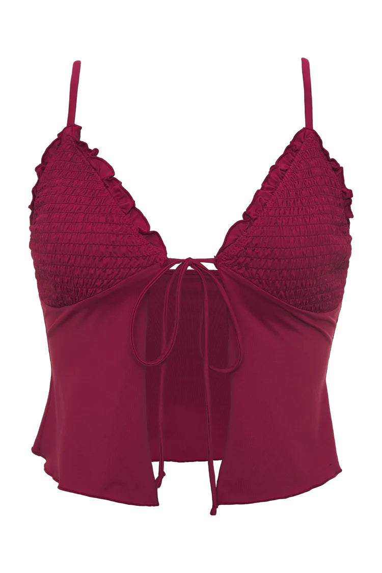 Penelope Ruffle Tankini Bikini Top - ONFEMME By Lindsey's Kloset