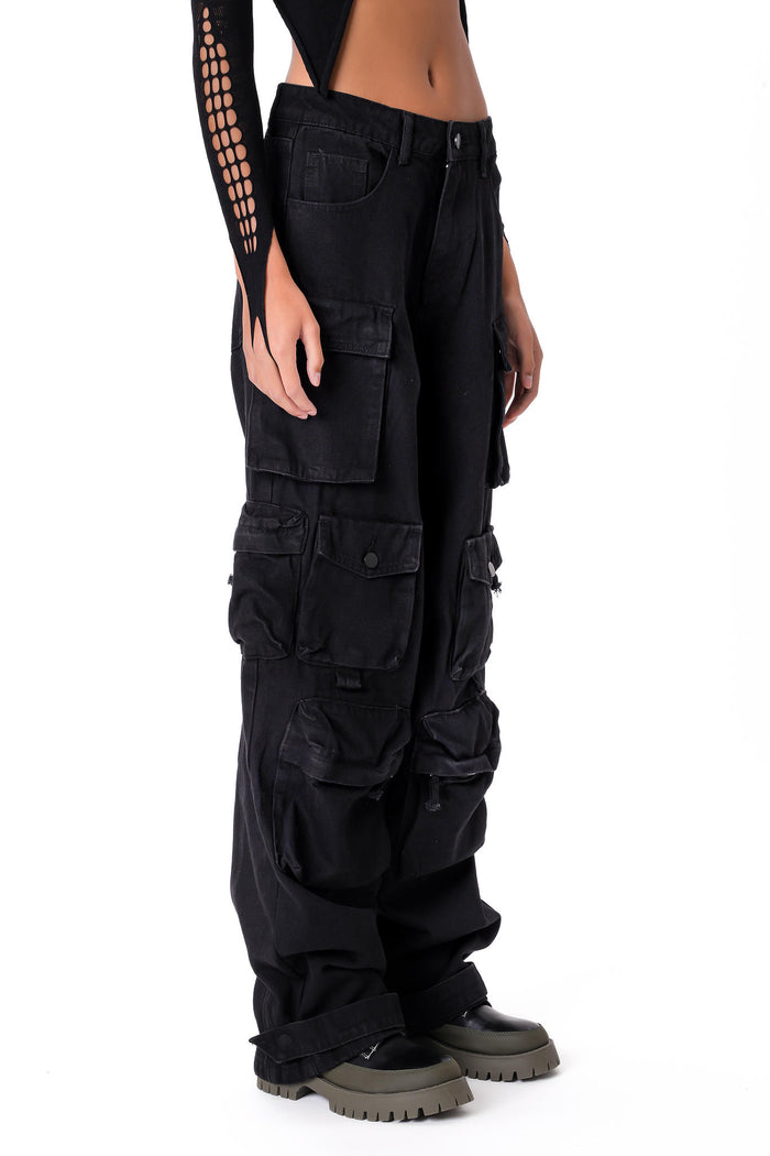 PIXLEY JEANS - BLACK - ONFEMME By Lindsey's Kloset