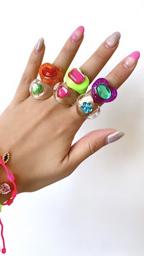 Rainbow Lucky Charms Ring - ONFEMME By Lindsey's Kloset