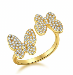Double Butterfly Ring - ONFEMME By Lindsey's Kloset