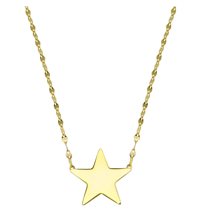 Gold Star Plate Necklace - ONFEMME By Lindsey's Kloset