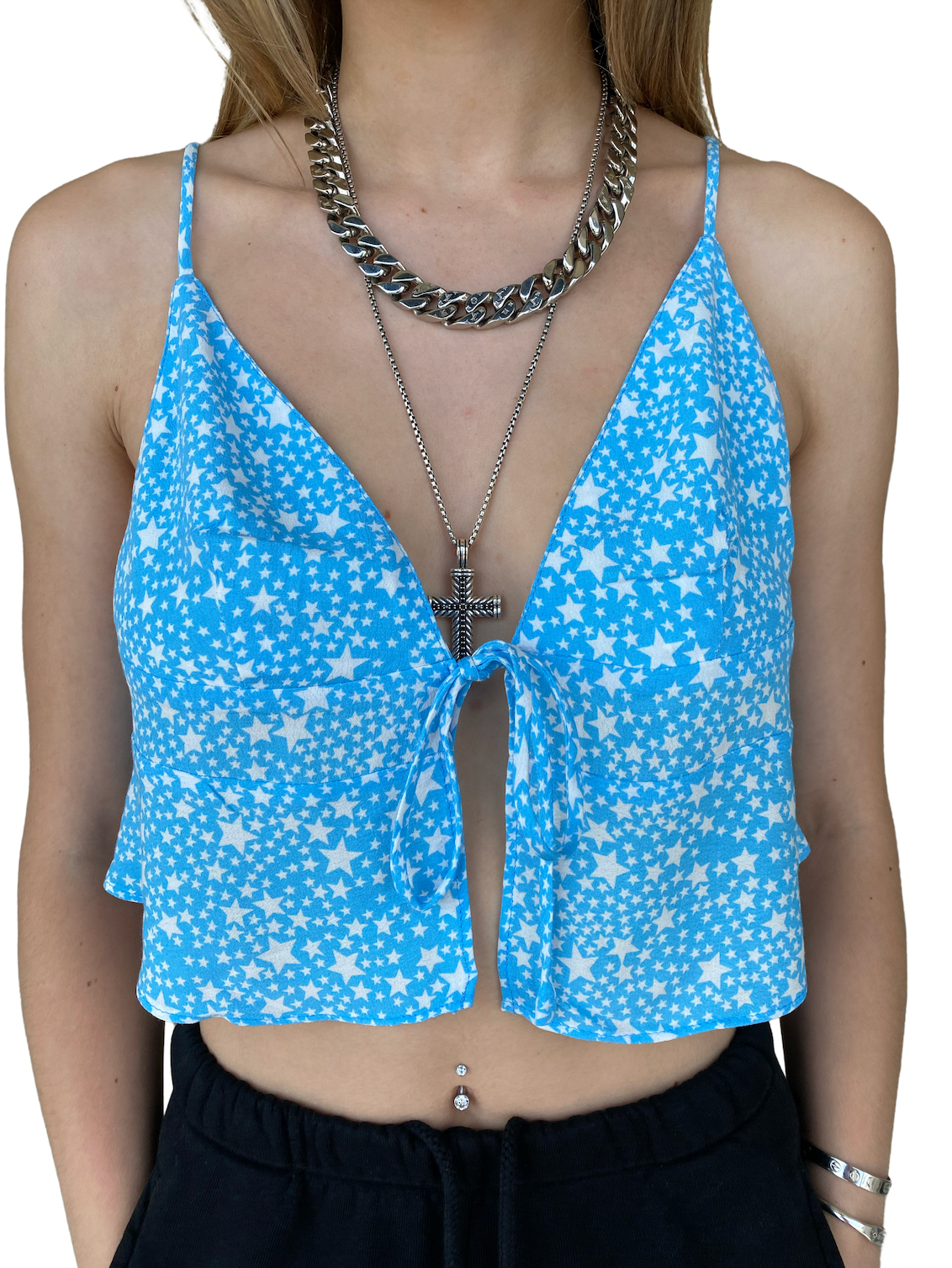 Blue Skies Crop Top - ONFEMME By Lindsey's Kloset