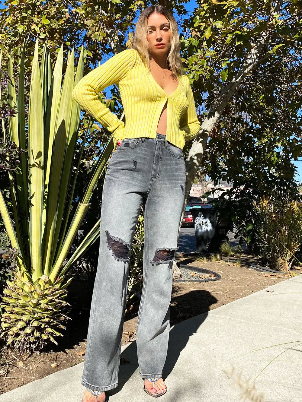 Shadow Straight Leg Jeans - ONFEMME By Lindsey's Kloset