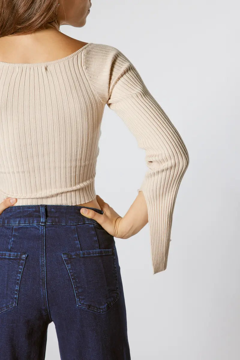 Ashley Knit Longsleeve Top - ONFEMME By Lindsey's Kloset