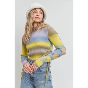 Candy Cutout Sweater - ONFEMME By Lindsey's Kloset