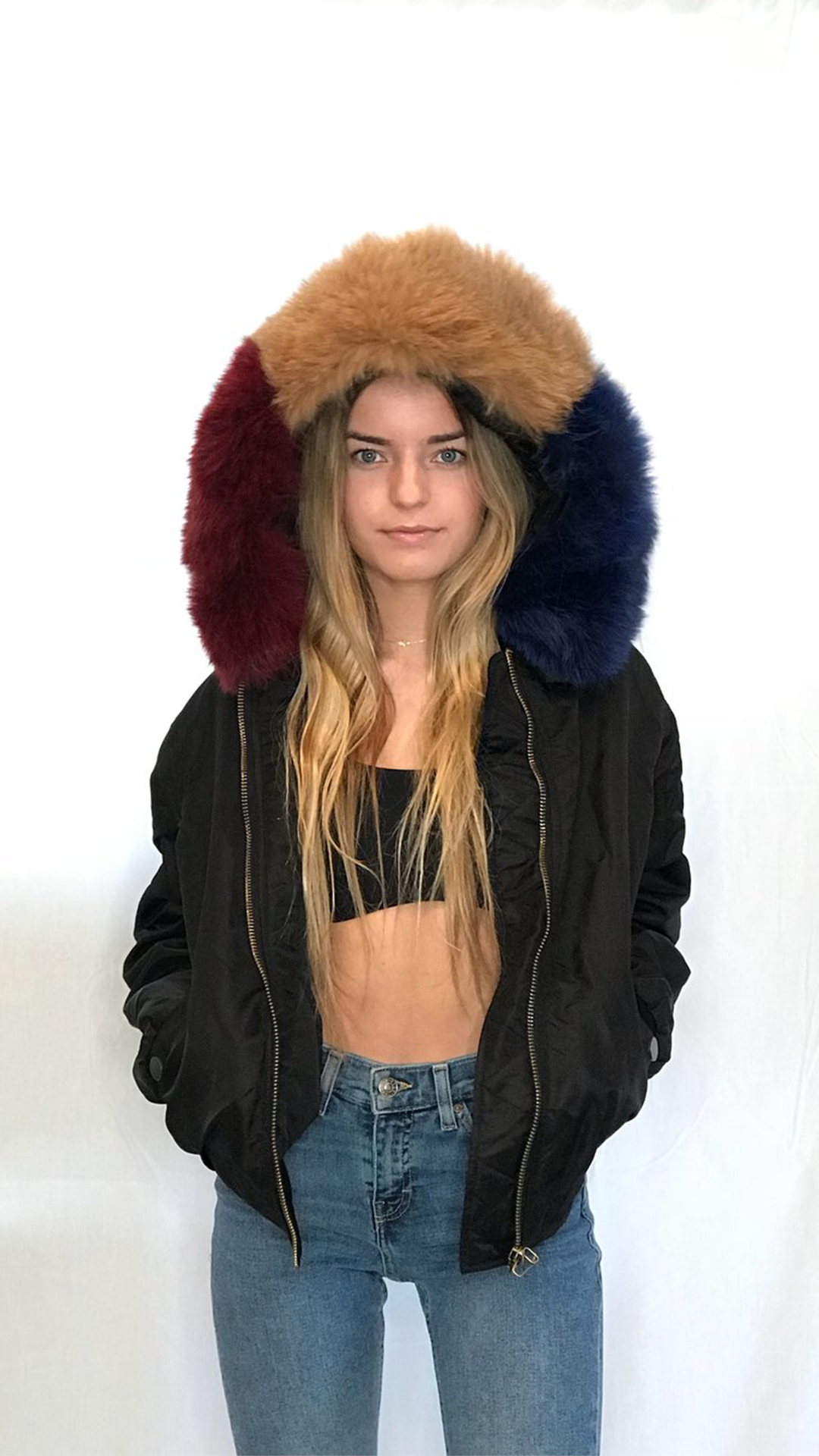 Faux Fur Bomber Jacket - ONFEMME By Lindsey's Kloset