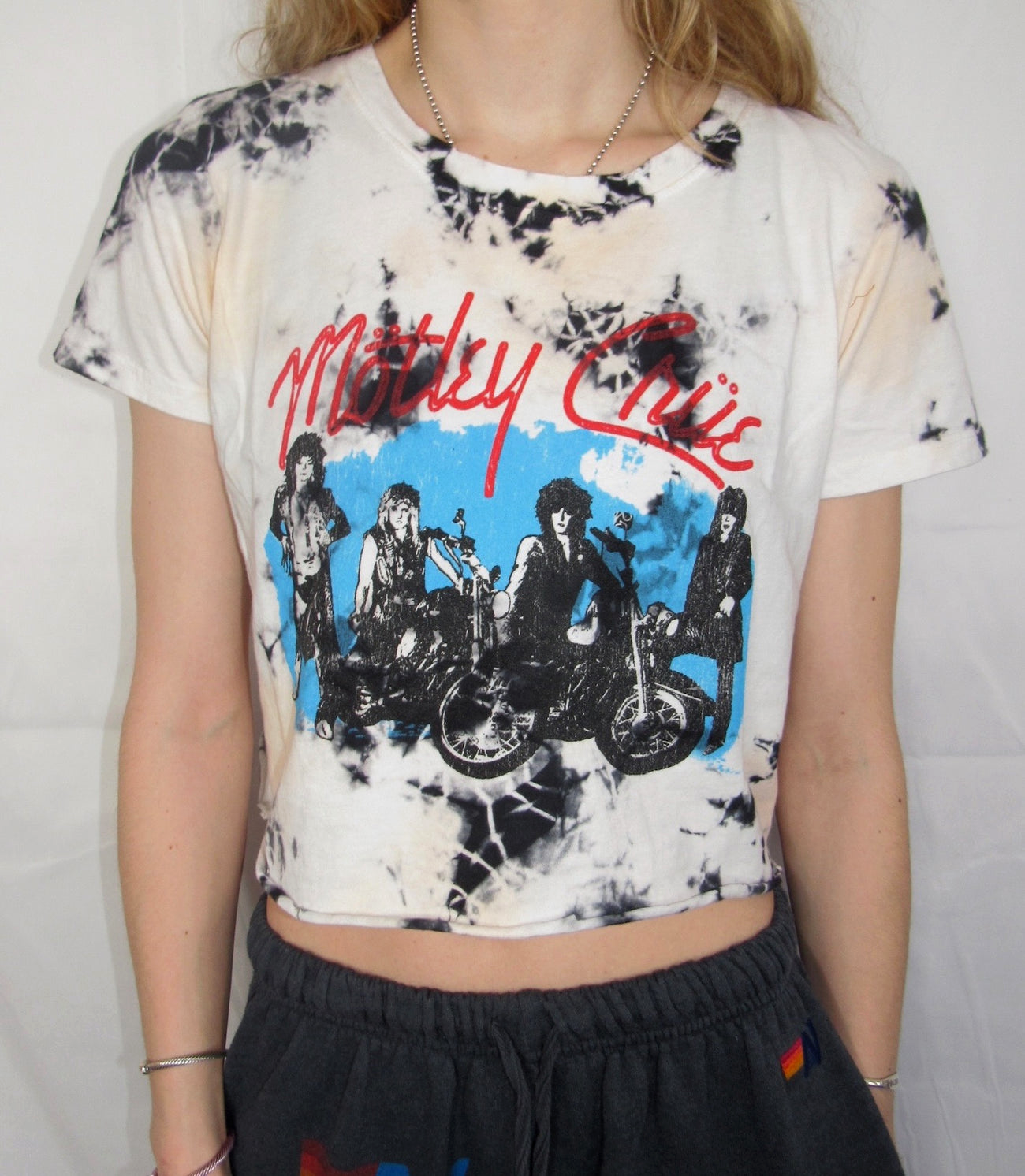 Mötley Crüe Moto Tie-Dye Crop Top - ONFEMME By Lindsey's Kloset