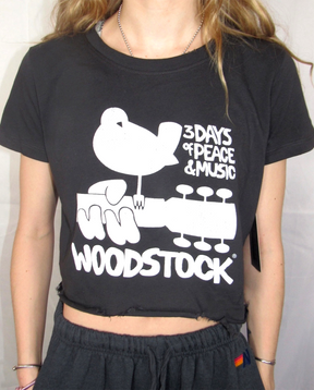 Woodstock Poster Crop Top - ONFEMME By Lindsey's Kloset